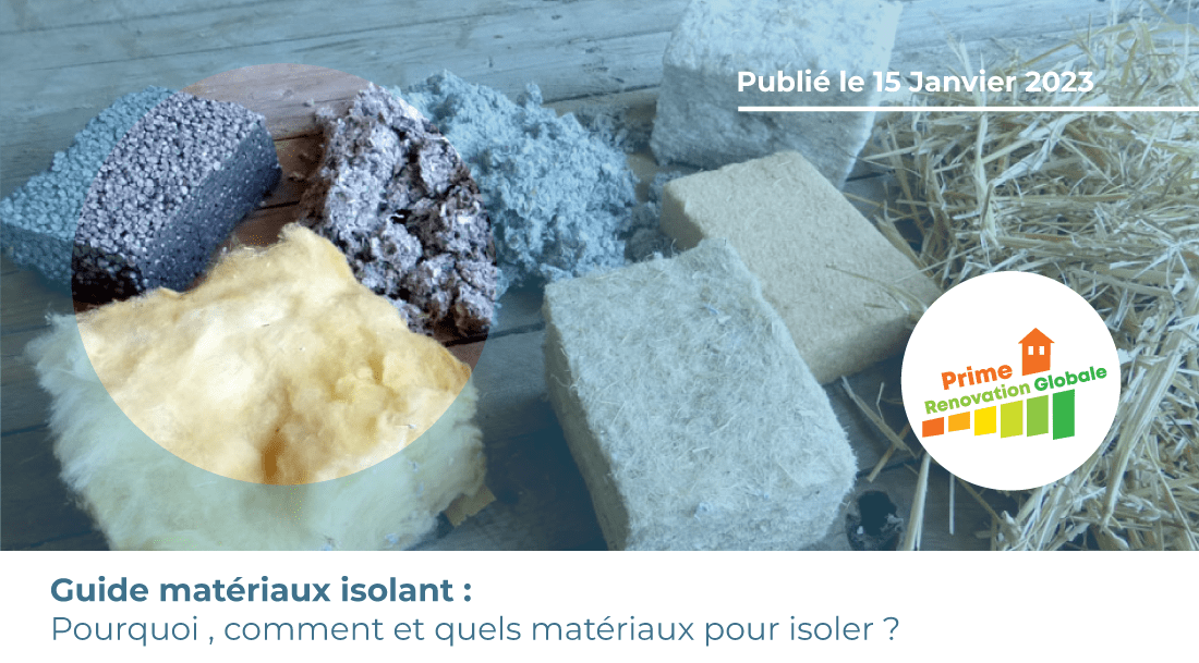 Illustration visuelle sur le thème de guide choix matériaux isolants