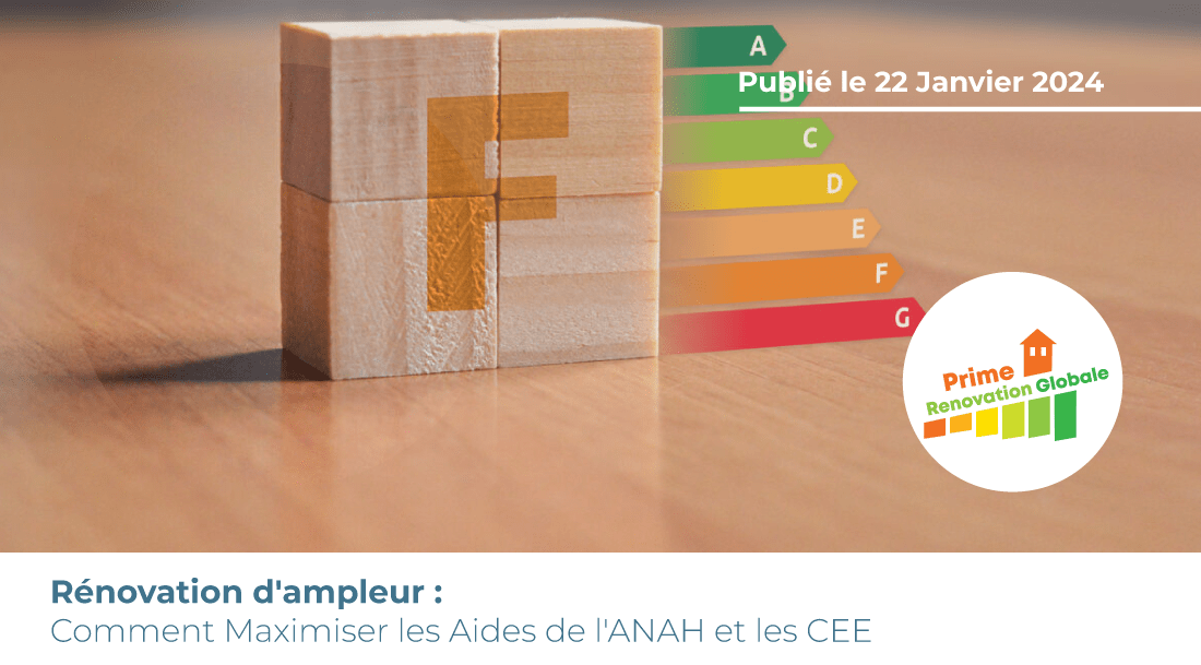 Image représentant la classe énergétique (dpe) d'une maison énergivore classée F pouvant donc bénéficier des aides concernant les travaux de rénovation d'ampleur